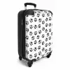 Honden poot patroon zwart wit NBS - Handbagage koffer - Kinderen Unisex middel -productfoto_3d