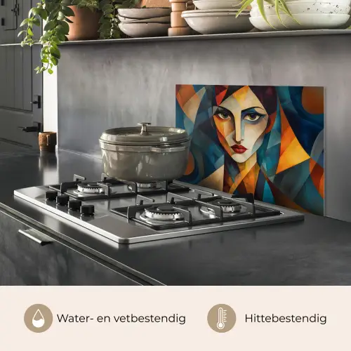 Portret - Abstract - Vormen keuken achterwand spatscherm klein -usp_NL