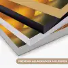 Zonnebloem - Dauwdruppels - Geel - Zonlicht Textielframe zwart klein -USP_kleurenNL
