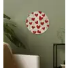 Hartjes - Krant - Loveyou Wandcirkel kunststof plaat 5mm dik klein -sfeer3