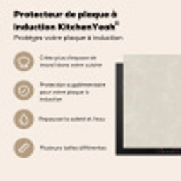 Zandkleurig - Modern - Egaal Inductie beschermer vinyl 3mm middel 274 -usfeer2_FR