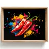 Peper - Graffiti - Verf - Abstract - Modern - Kleurrijk Dienblad Rechthoek middel -z3d_shopping