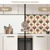 Waaier - Motief - Kleurrijk keuken achterwand 2 middel 871 -voor-na2_NL
