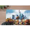 Bomen Frankfurt- Stad - Skyline - Brug muismat rubber klein -closeup