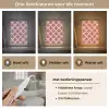 Waaier -  Roze - Rood Light Box met kabel (Tafellamp) klein 925 -USP_lichtkleurNL