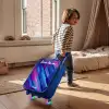 Neon - Strepen - Abstract - Blauw - Roze Kinderkoffer - Blauw klein -sfeer1