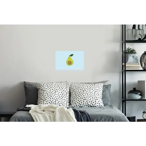 Avocado - Illustratie - Groene - Vrucht Muursticker klein -slaapkamer
