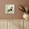 Cameliabloem - Wit - Groen plexiglas 5mm klein -sfeer5