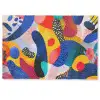 Vormen - Abstract - Stippels - Blauw Deurmat klein -zkaufland3d