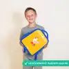 Kip - Rolschaatsen - Geel Kinderrugzak - Blauw middel -sfeer1_NL