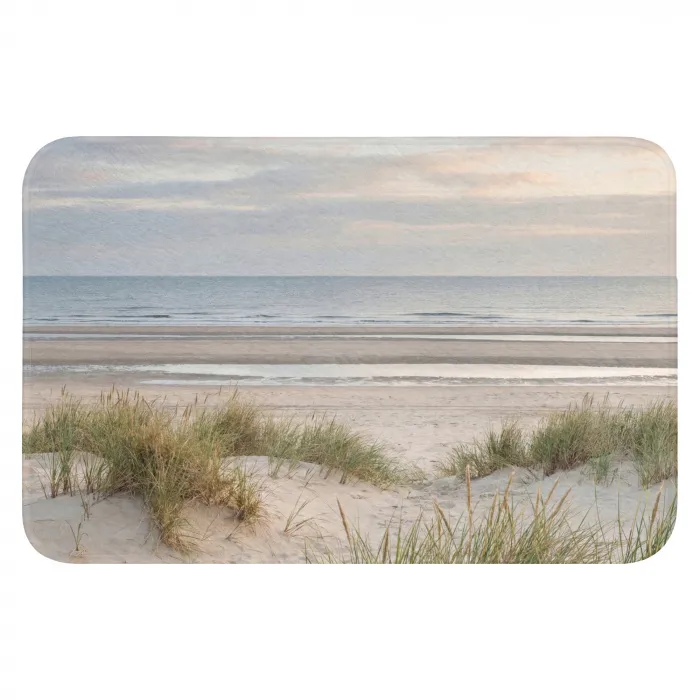 Zandstrand - Bewolkt - Duinen Badmat klein -3d
