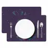 Rendier - Zonnebril - Neon - Kerstboom Placemat vinyl groot -zzsfeer2_Kitchenyeah-website