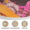Zonnebril - Oranje - Vrouw - Planten Akoestische PET Vilt - Rond klein -closeup_NL