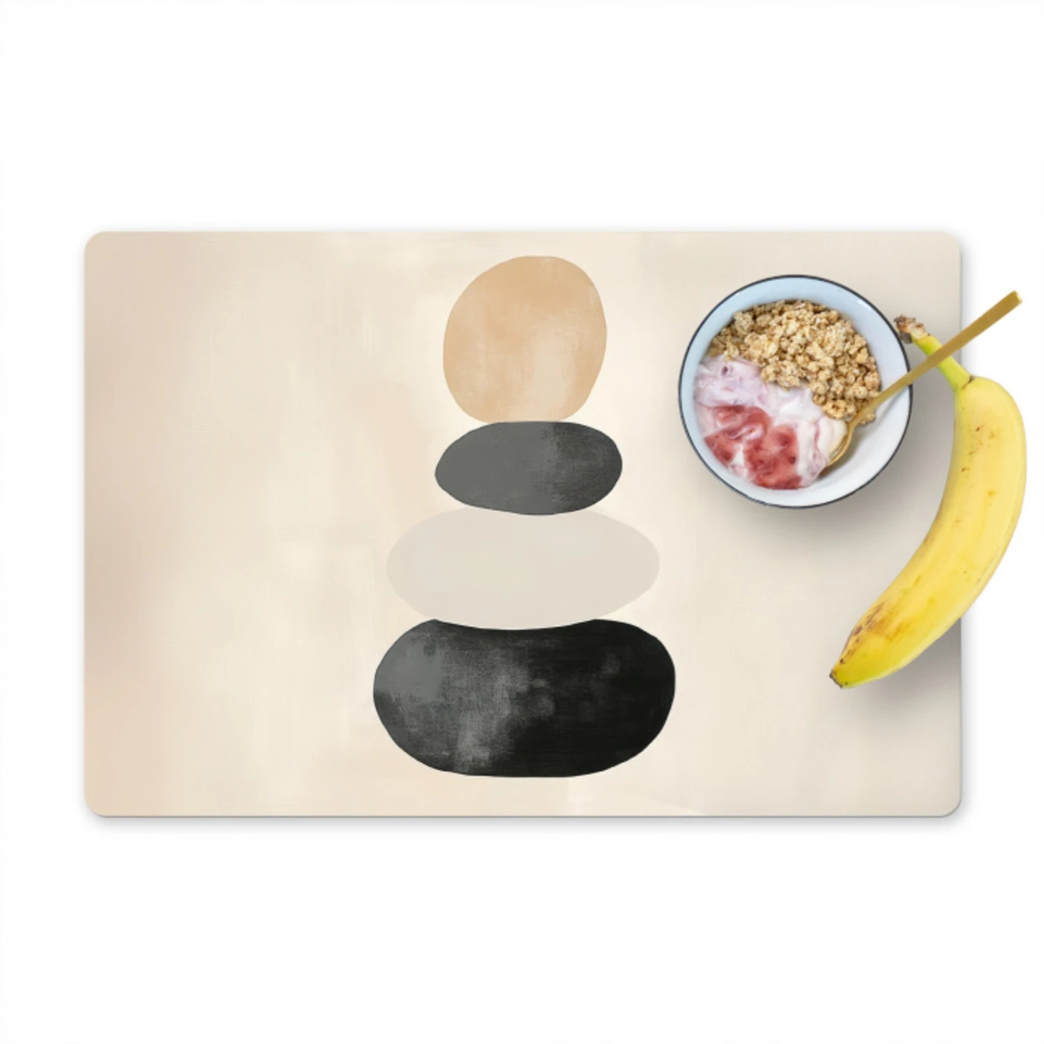 Japandi - Wabi sabi - Beige Placemat vinyl groot -zzzproduct_Kitchenyeah-website