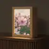 Bloemen - Paars - Wazig Light Box met kabel (Tafellamp) klein -z3d_website