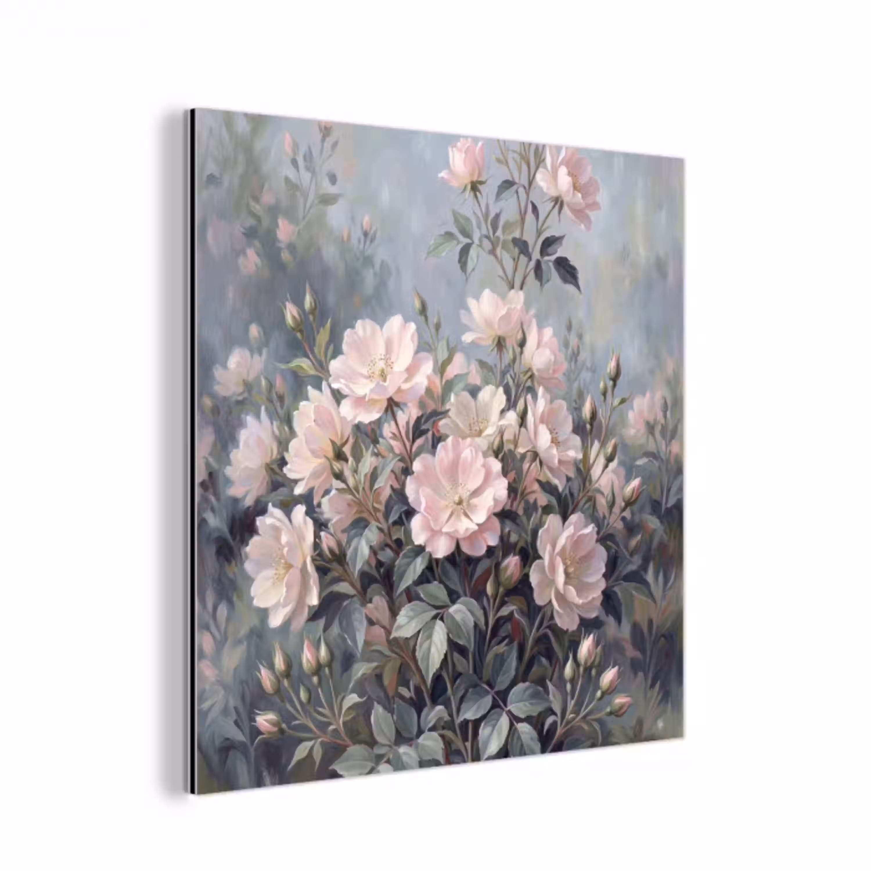 Rozen - Illustratie - Roze aluminium wit klein -3d