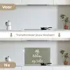 My kitchen, my rules - Spreuken - Quotes keuken achterwand spatscherm klein -voor_na_NL