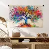 Levensboom - Natuur - Kleurrijk - Boom Wandkleed katoen middel -sfeer5