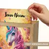 Eenhoorn - Roze - Kleurrijk - Sprookjesbos Light Box met kabel (Kinderlampje) klein -USP_websiteprintNL