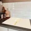 Minimalistisch - Waterijsje - Stokje - Beige Inductie beschermer vinyl 3mm klein -sfeer3