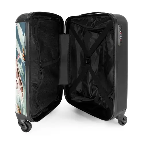 Jungle Dierenfeest NBS - Handbagage koffer - Kinderen Unisex middel -binnenkant