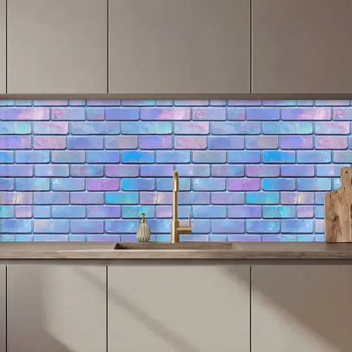 Paars - Blauwe - Muur keuken achterwand 2 middel 871 zz_3dshopping