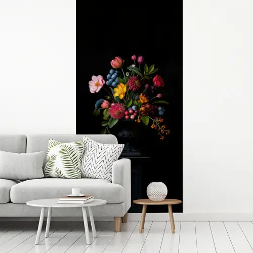 Bloemen - Vrolijk - Vaas fotobehang vinyl groot -woonkamer