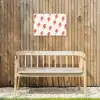 Rood - Bliksem - Roze Tuinposter op houten frame 2 cm dik klein 845 -sfeer4