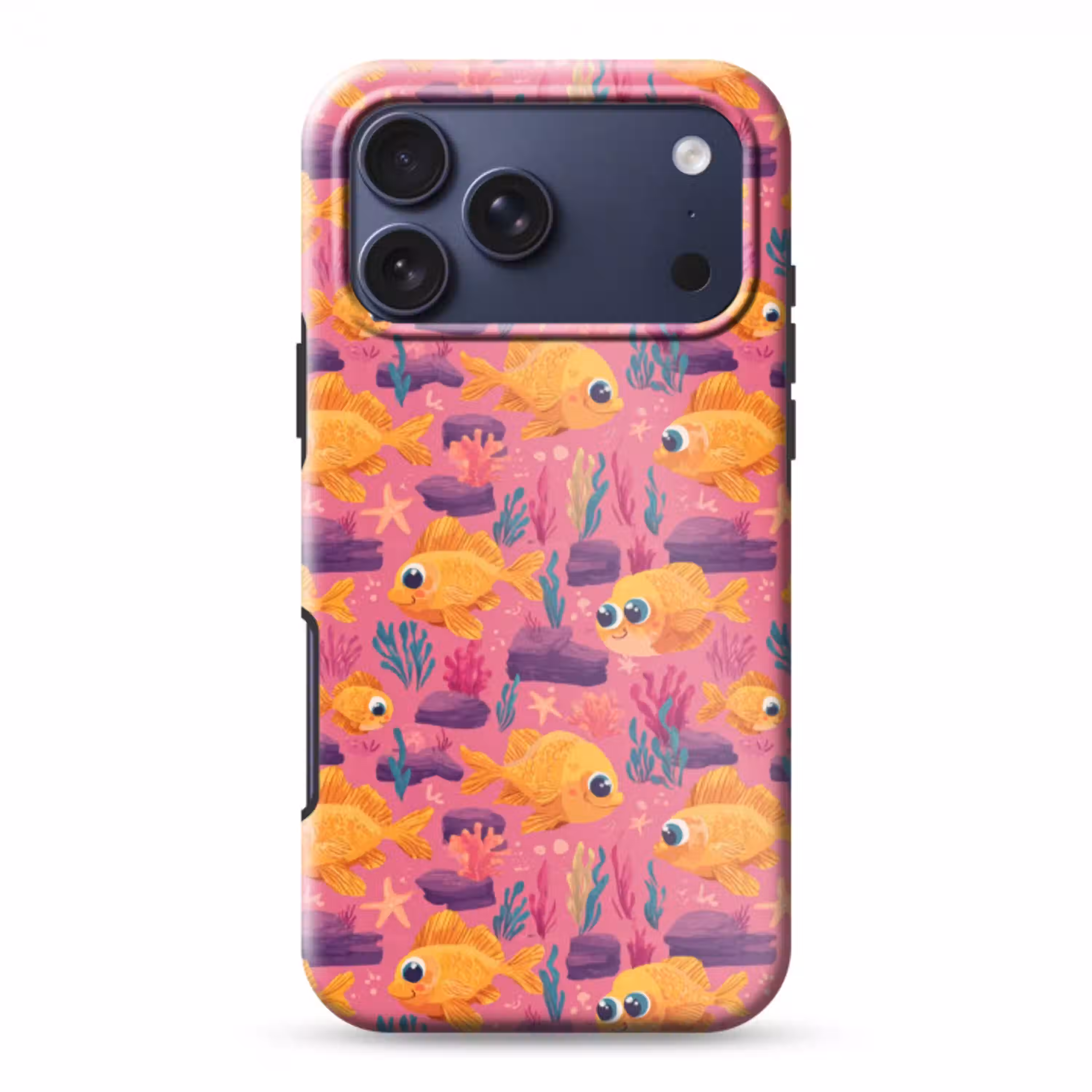 Goudvissen - Koraal - Kleurrijk Toughcase MagSafe Apple iPhone 17 Pro Max klein 1019 -3d
