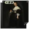 Het huwelijksportret van Oopjen Coppit - Rembrandt van Rijn Inductie beschemer met haakjes middel -3d
