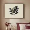 Ovaal - Olijfgroen - Simpel Textielframe zwart klein -sfeer1