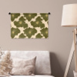 Modern - Abstract - Groen Wandkleed katoen klein 269 -sfeer4