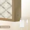 Grafisch - Patroon - Grijs Light Box met batterij (Wandlamp) middel 907 -USP_websiteoplaadbaarNL