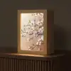 Bloesemtakken - Schilderachtig - Roze Light Box met kabel (Tafellamp) klein -z3d_website