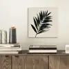 Palmblad - Subtiel - Groen - beige aluminium wit klein -sfeer1