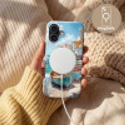 Boten - Rotsen - Zee - Zon Toughcase MagSafe Apple iPhone 17 klein -USP_MagsafeV
