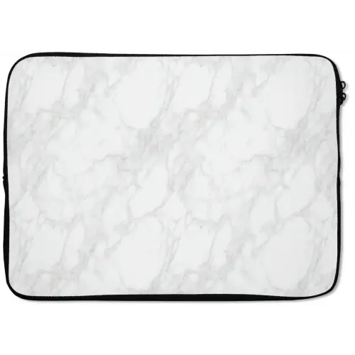 Minimalistisch - Wit - Grijze aders laptophoes neopreen klein 279 -zkaufland3dotto
