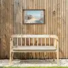 Doorkijk - Helmgras - Duinen - Zee - Landschap Tuinposter op houten frame 2 cm dik klein -sfeer4