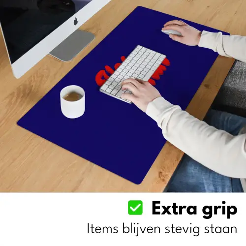 Blauw - Rood - Yes fun - 3D Muismat XXL klein -sfeer3
