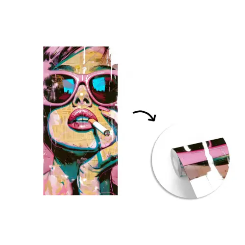 Portret - Vrouw - Abstract - Zonnebril fotobehang vinyl groot -3d