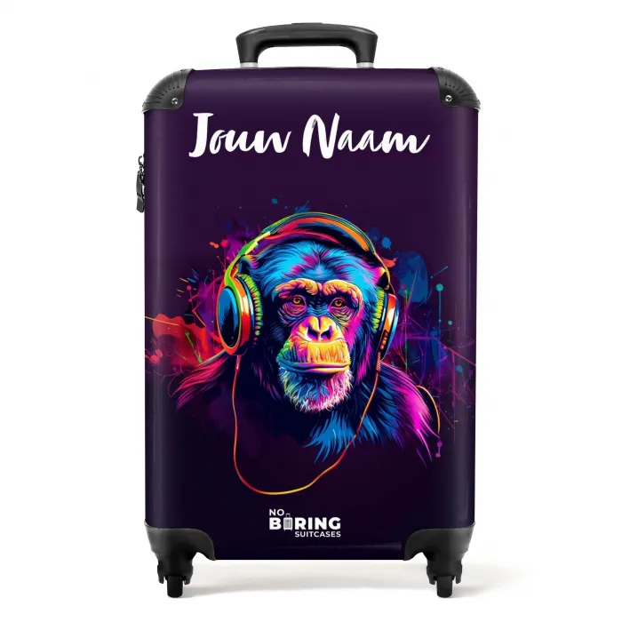 Baviaan Beats NBS - Handbagage koffer - Kinderen Unisex middel -productfoto_recht