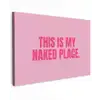 Tekst - Modern - Roze canvas 2cm klein -z3d