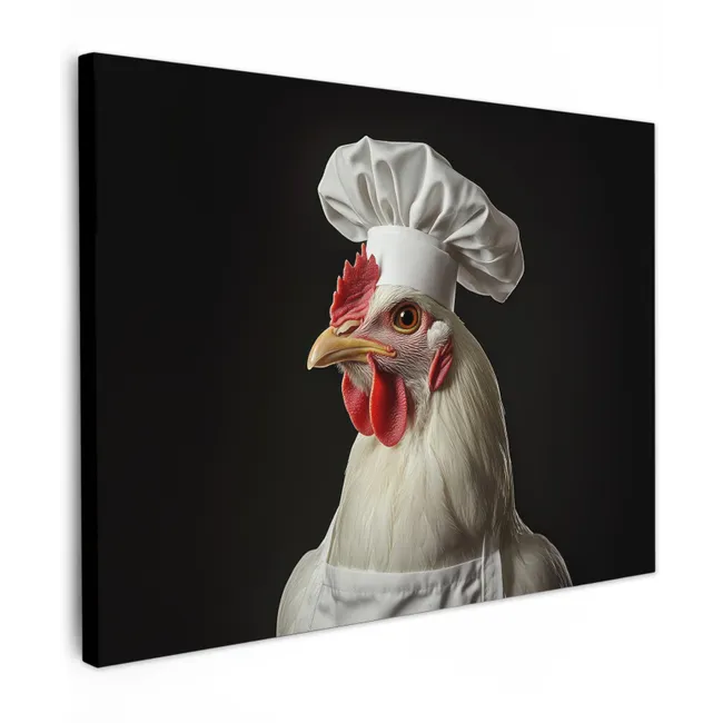 Canvas Print - Cook - Red - Chicken