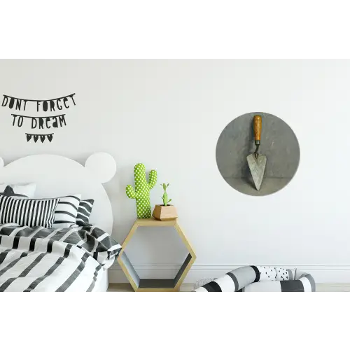 Troffel - Verf - Gereedschap Wandcirkel aluminium klein -kinderkamer