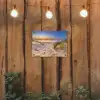 Duin - Zonsondergang - Horizon - Strand - Gras tuinposter los doek klein -sfeer1