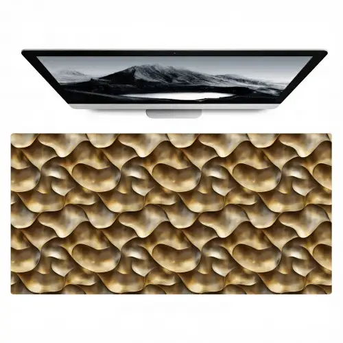 Abstract - Antiek - Goud Muismat XXL klein 681 -zzz3d