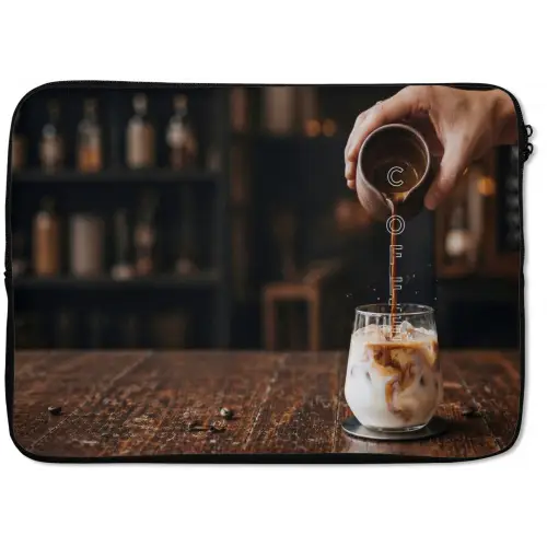 Espresso - Melk - Café laptophoes neopreen klein -zkaufland3dotto
