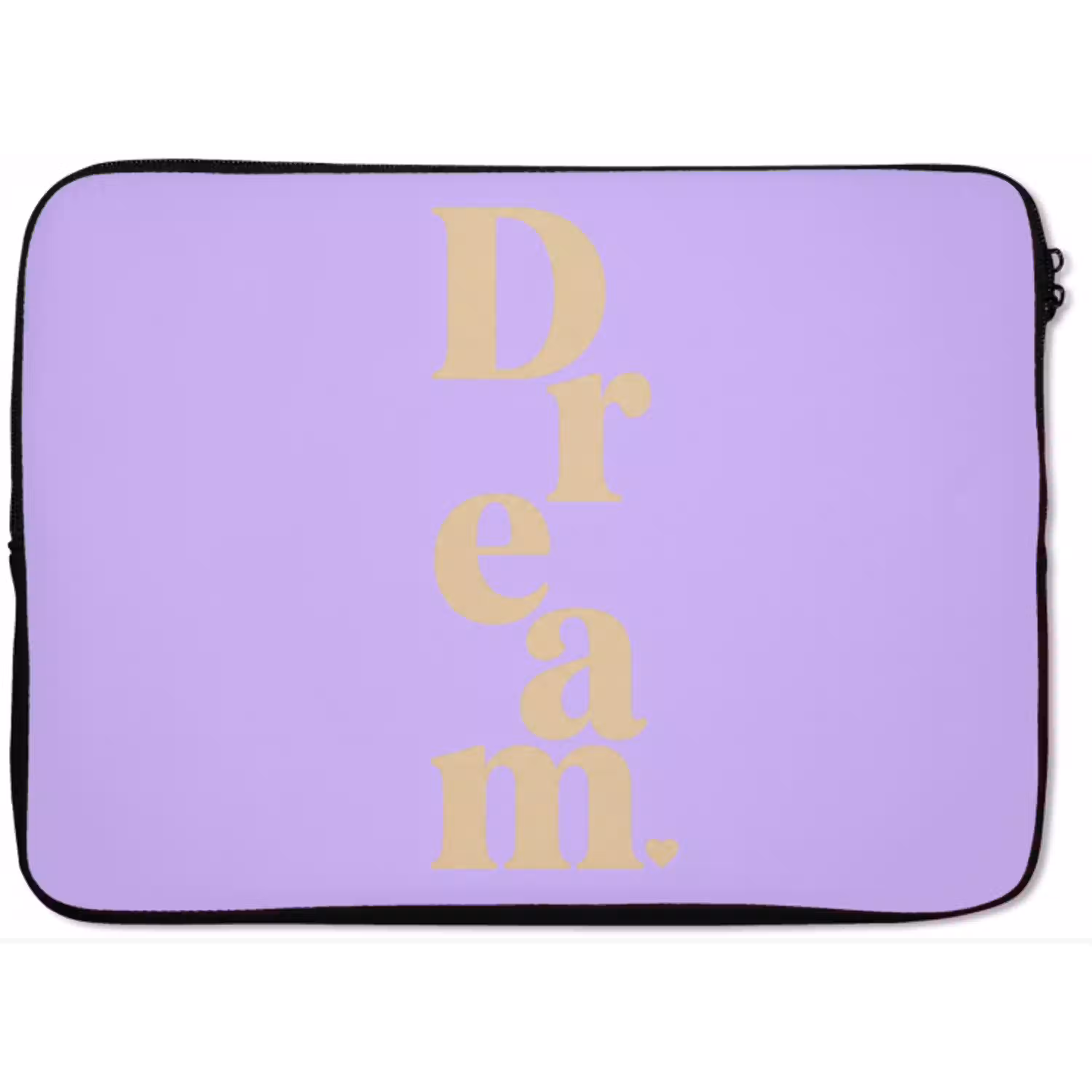 Dream - Paars - Typografisch laptophoes neopreen klein -zkaufland3dotto