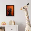 Vrouw - Chilipepers - Pepers - Bloemen fotolijst zwart zonder passe partout klein -usfeer4_kinderkamer