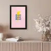 Blah - Bliksem - Roze fotolijst zwart zonder passe partout klein -sfeer5